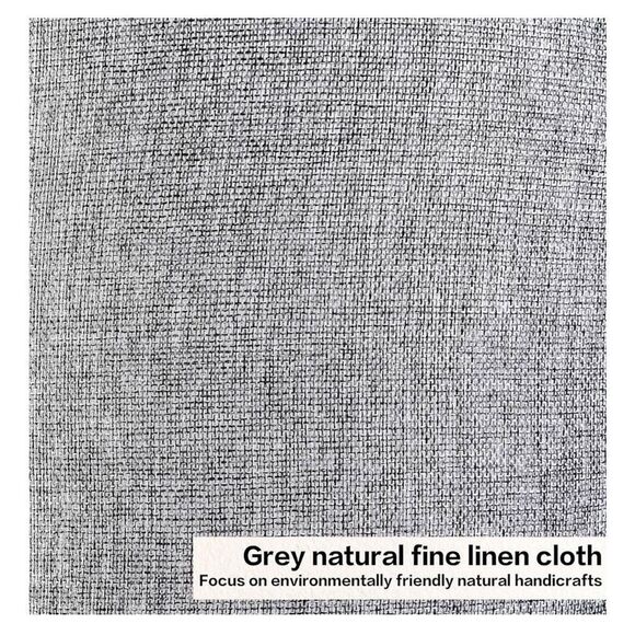 GO & So Gray Drum Lamp Shades Set of 2 Medium 13" Top x 13" Bottom x 10" High - Picture 4 of 9